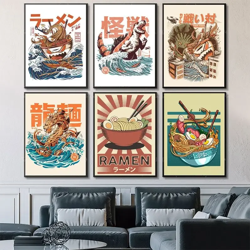

Japanese Foods Movie Sticky Posters Whitepaper Prints Posters Artwork Aesthetic Art Wall Painting