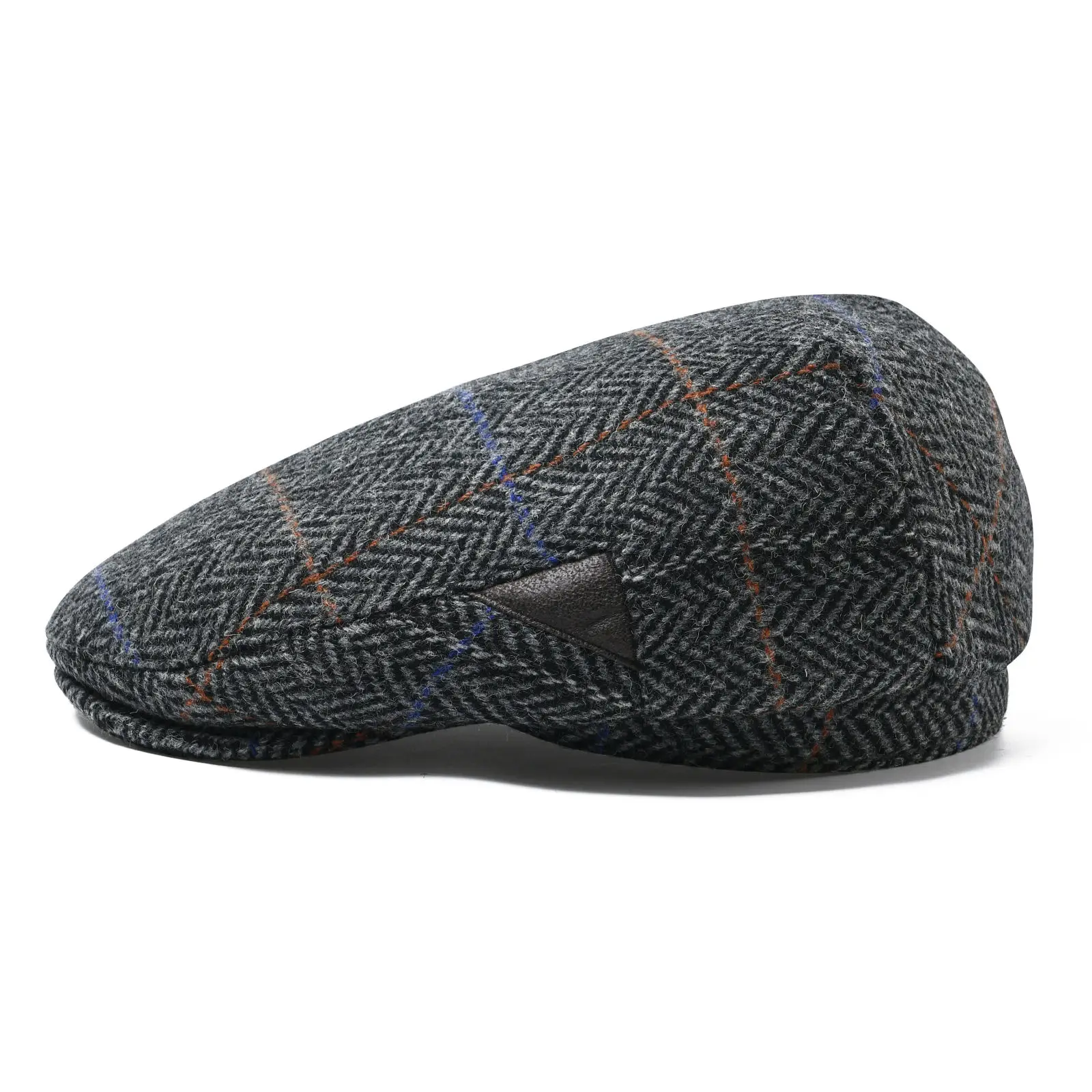 JANGOUL Men's Irish Flat Cap Wool Tweed Gatsby Newsboy Cap Causal Herringbone Ivy Hat