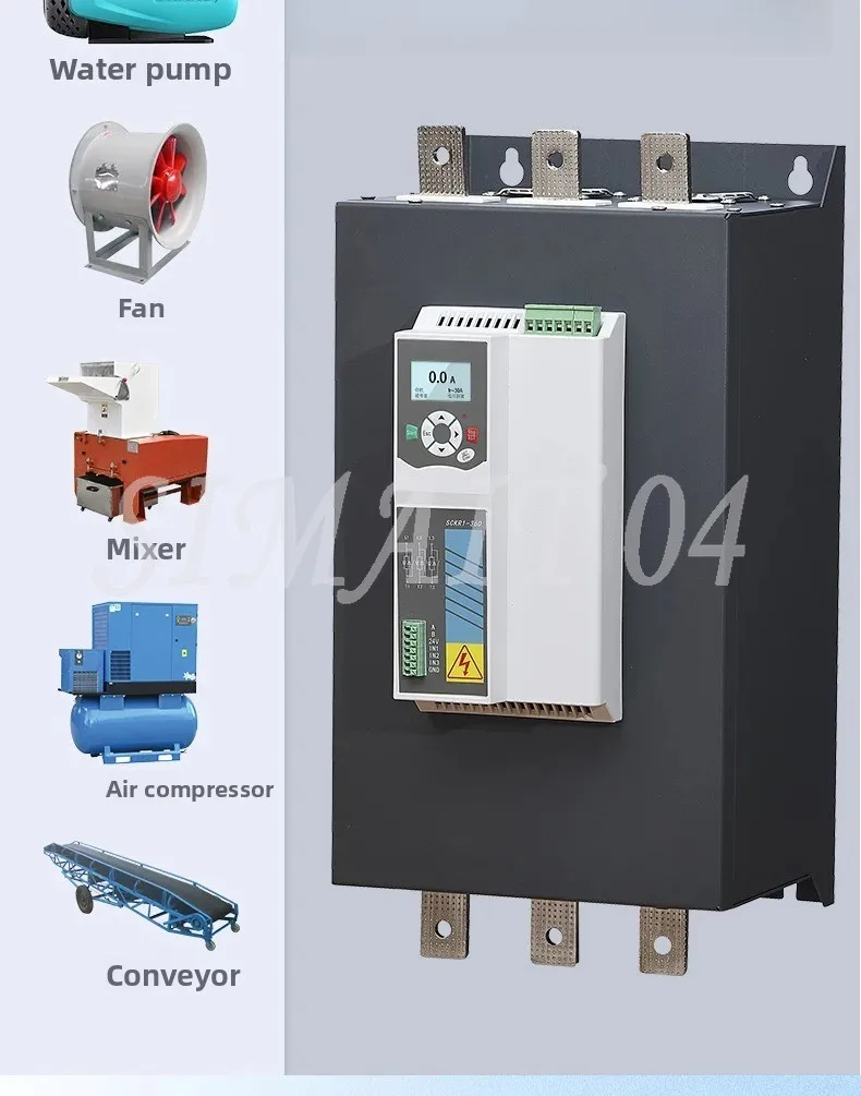 380V Three-phase Motor Between 304-456V Built-in Bypass Soft Starter Cabinet 5.5/7 5/11/15 KW