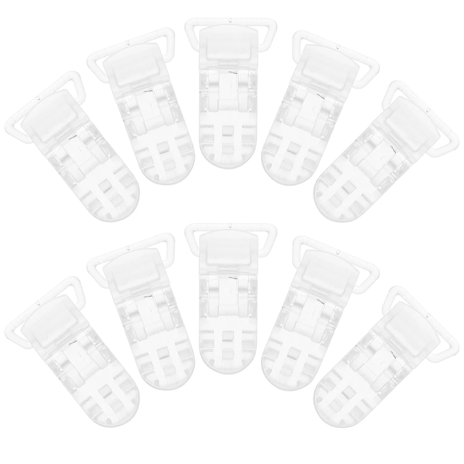 

25Pcs Baby Pacifier Clips T-Shaped Transparent Plastic Clips for Secure Clothing Attachment Craft Friendly Safe for Infants