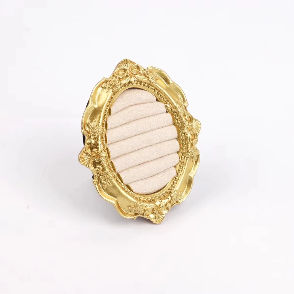 European-style Jewelry Display Rack Photo Frame Earring Tray Ring Display Stand Vintage Small Size Jewelry Storage Tray