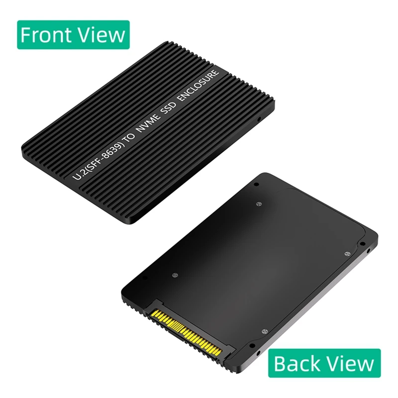 Adaptador SSD M.2(NGFF) Nvme a U.2 (SFF-8639) de 2,5 pulgadas con almohadilla térmica, convierte M.2 Nvme SSD a U.2 no para SATA duradero