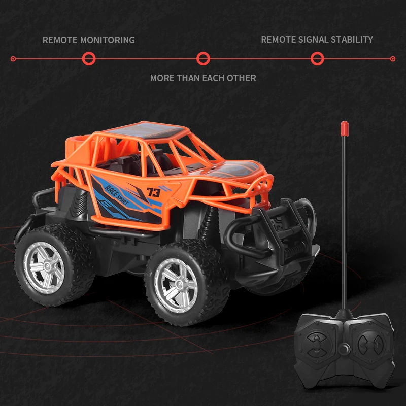 Children\'s remote-controlled car toy four-wheel drive inertia stunt climbing off-road vehicle model boy toy