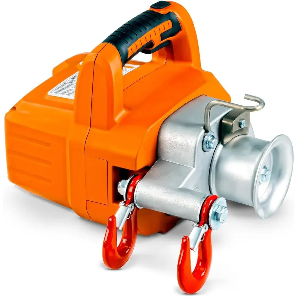 Capstan Winch - Cordless Brushless Motor, 2000lb Max Pull Force, Portable Li-Ion Battery Powered