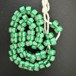 Custom 50PCS Aluminum Bird Leg Bands 2026 Green, Closed for Newborn 10days
