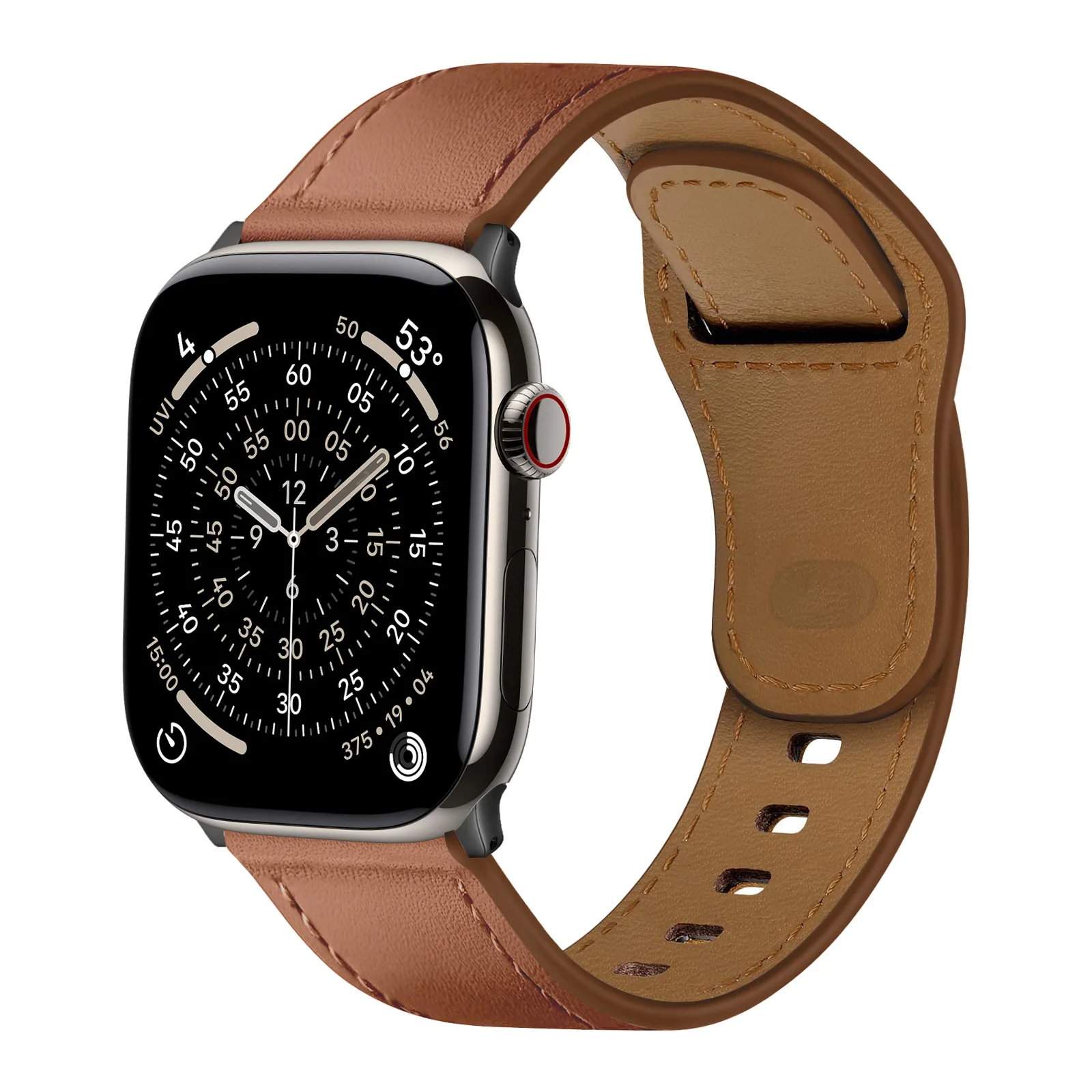 Echtes Lederarmband für Apple Watch-Armbänder 44 mm 45 mm 40 mm 41 mm 42 mm 46 mm Armband Correa iWatch Serie 11 10 9 6 SE 7 8 Ultra 3