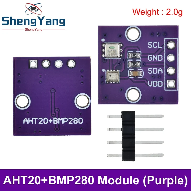 High-precision AHT20+BMP280 Temperature Humidity and Air Pressure Detection Module image 5
