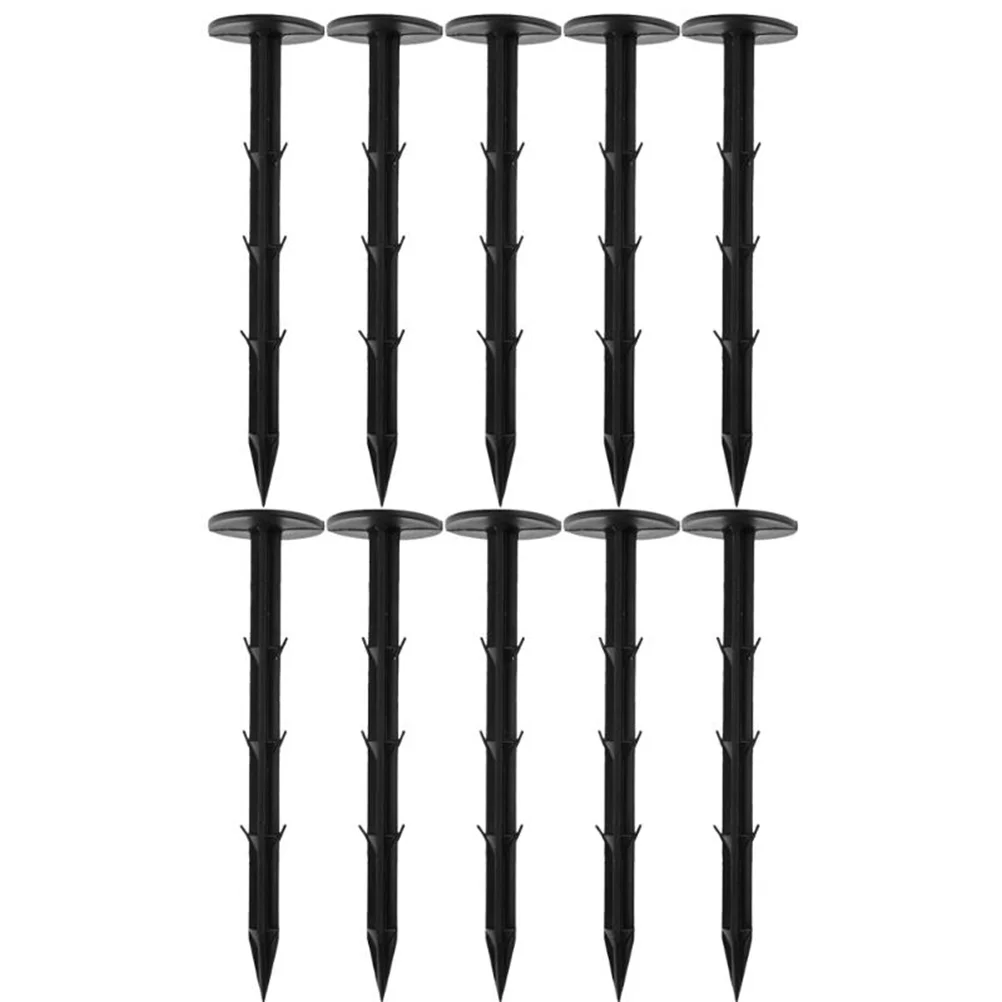 

10 pcs Garden Stakes Heavy Duty Plastic Pegs Ground Anchors Tent Accessories Lightweight Rustproof Landscape Pins Beach Blanket