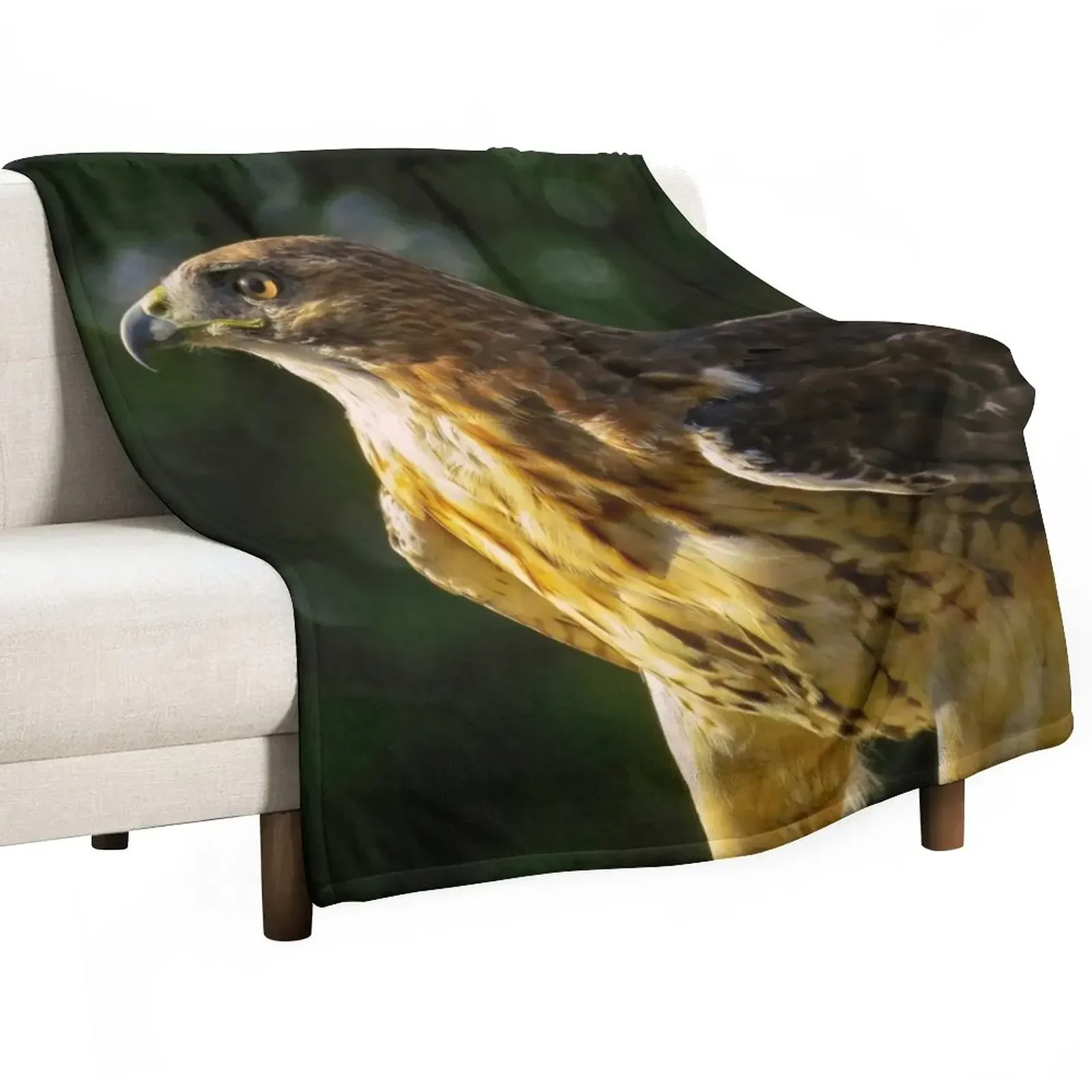 

New Red-Tailed Hawk Throw Blanket Personalized Gift Kid'S manga Beautifuls Blankets