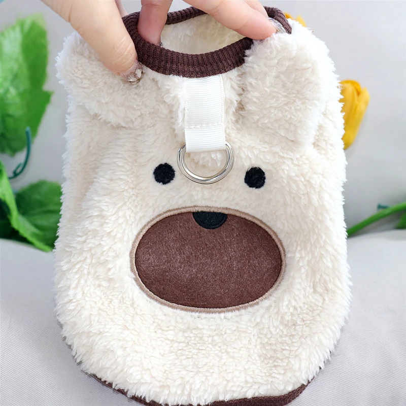 Attractable Dog Clothes Cat Teddy Sweatshirt Yorkshire Winter Clothes Chennai Cartoon Pullover Pet Warm Clothes