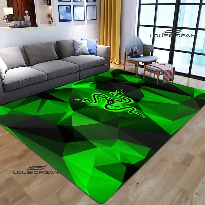 

Game razer logo Printed carpet living room bedroom carpet non-slip door mat photography props area rug birthday gift