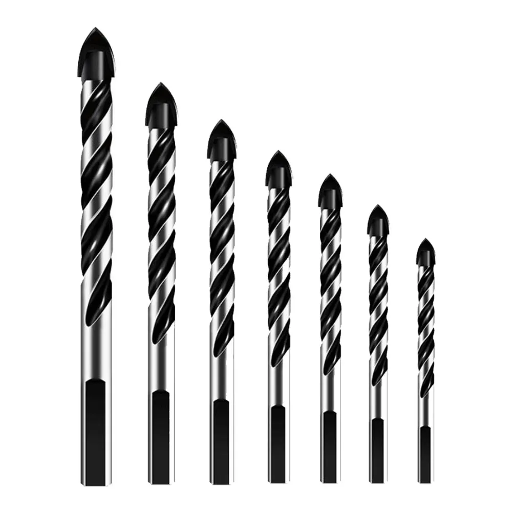 

1Set Drill Bit Kit Hard Alloy Corrosion Resistant Tile Concrete Steel Copper Wood Plastic Electric Drilling Accessory