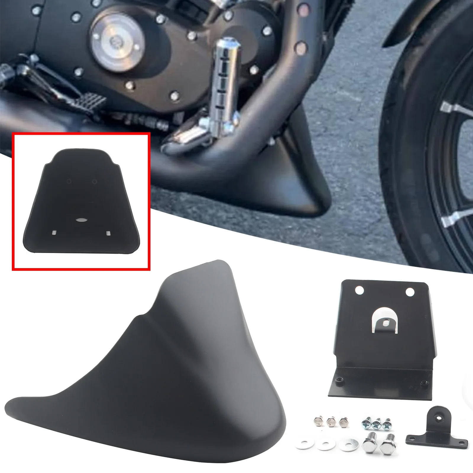 

Motorcycle Front Lower Chin Spoiler Fairing For Harley 2004-2019 XL models For Harley 2009-2012 1200 Nightster XL1200N