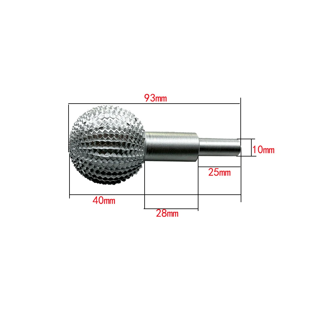 Burr Ball Carbon Steel Grinder Bit for Woodworking Carbide Burr Ball Rotary Burr Ball Wood Grinding Polishing Engraving Tools