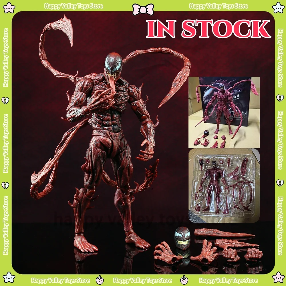 Figura de acción SHF Carnage Soul Limited Anime Marvel película Venom 2 Red Venom Carnage muñeca articulada coleccionando estatuas juguete para regalo