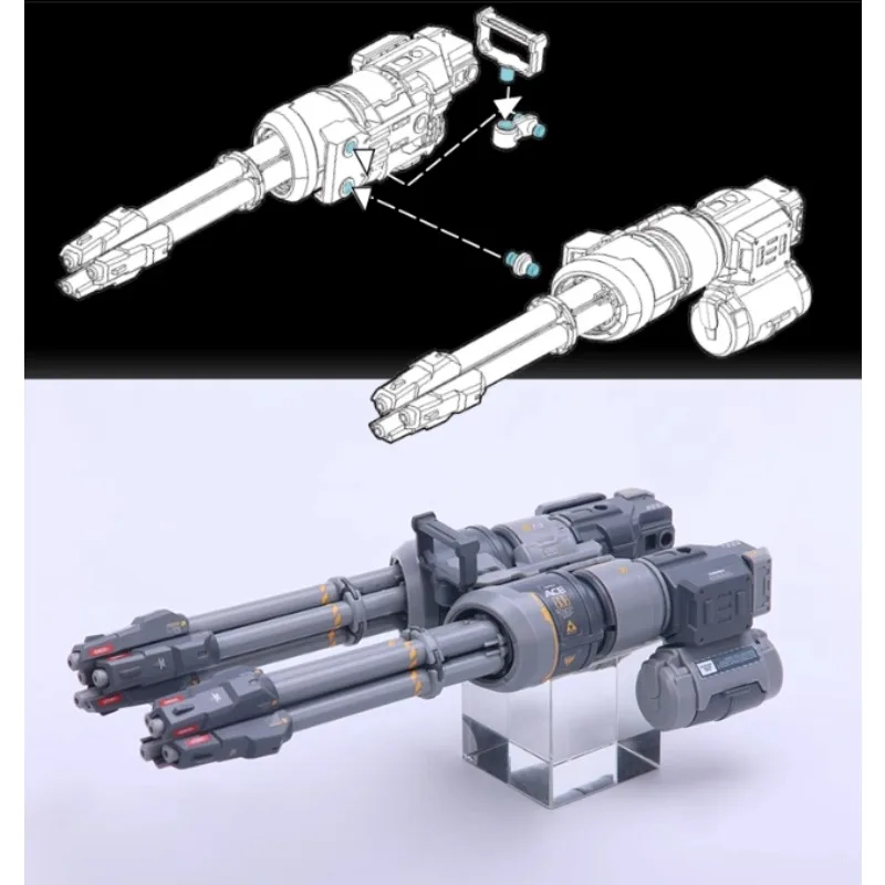 Spot Goods HG 1/144 MG 1/100 Gatling Gun Mecha Weapon Accessories Package Universal Figures Anime Figure Accessories Toy Gift