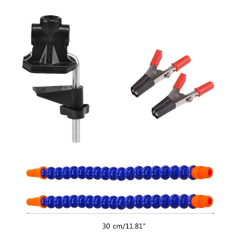 Third Hands Soldering PCB Holder Tool 2 Arms Flexible Helping Hands Crafts Workshop Helping Stations NonSlip Clamps