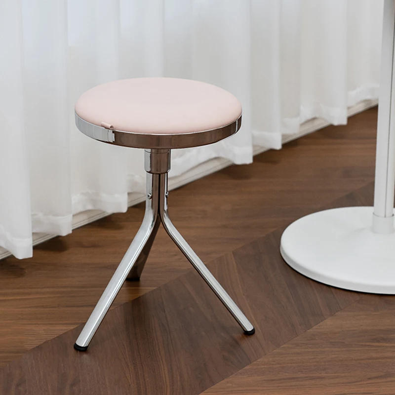 

Living Room Furniture Modern Simple Dining Stool Bedroom Dressing Stool Mobile Seat Bar Stools Leisure Chair Creative High Chair