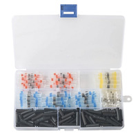 250PCS Heat Shrink Butt Connectors Kit, Solder Seal Waterproof Insulated Butt Splice Electrical Wire Terminals for Automotive Ma