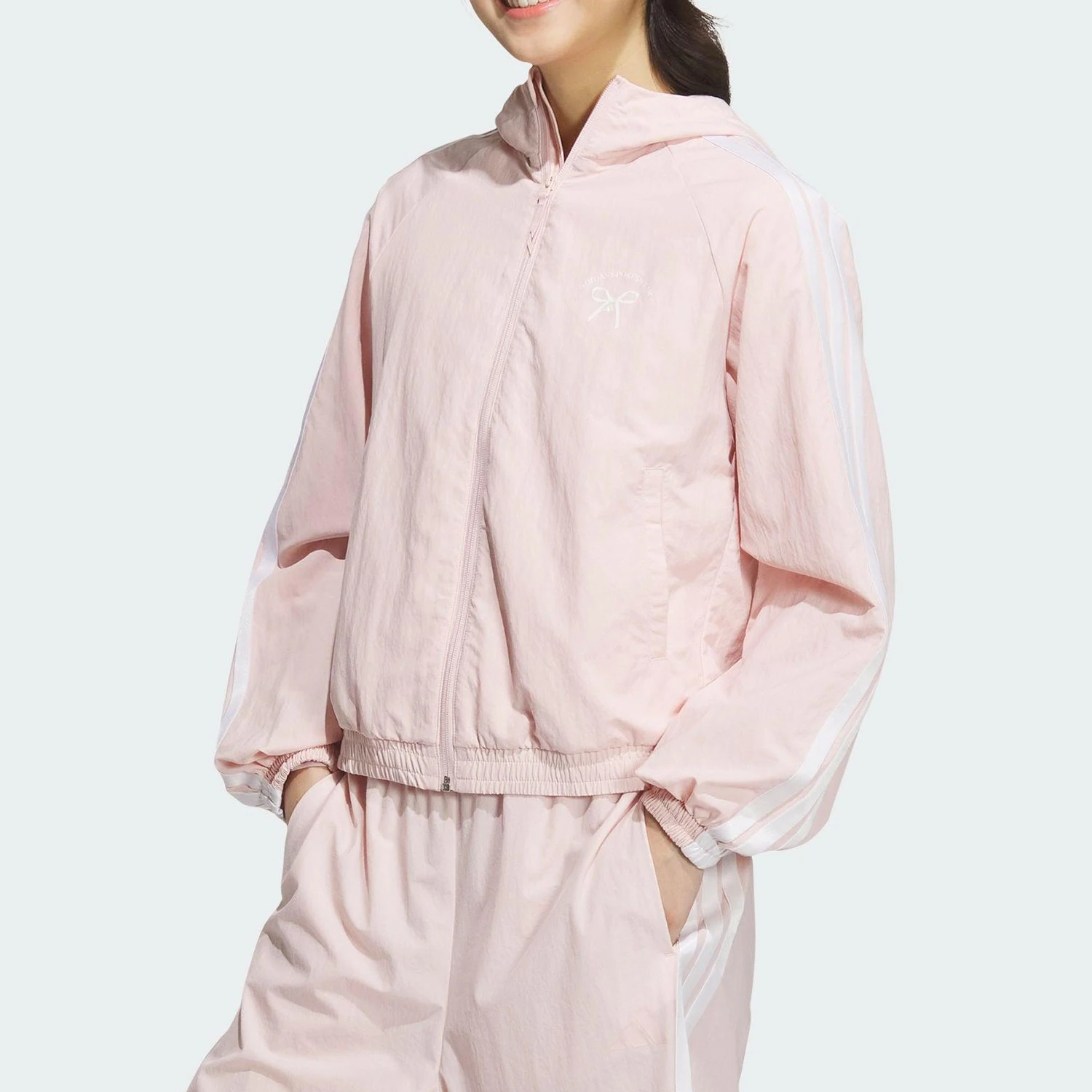 

Adidas 2025 Spring New Women's Fashion Hooded Jacket JY7592