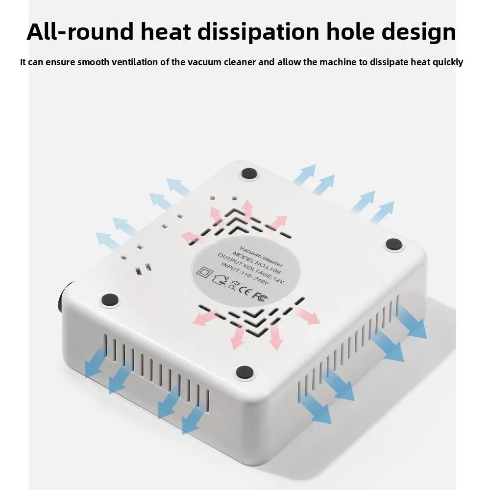 Colector de polvo de uñas sin escobillas de 4500RPM, potente succión, velocidad ajustable, eliminador de polvo de uñas, aspiradora de uñas de alta potencia de succión