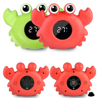 1/2Pcs Crab Bath Thermometer Baby Bathtub Shower Water Thermometer Floating Led Display Safety Temperature Sensor For Newborn