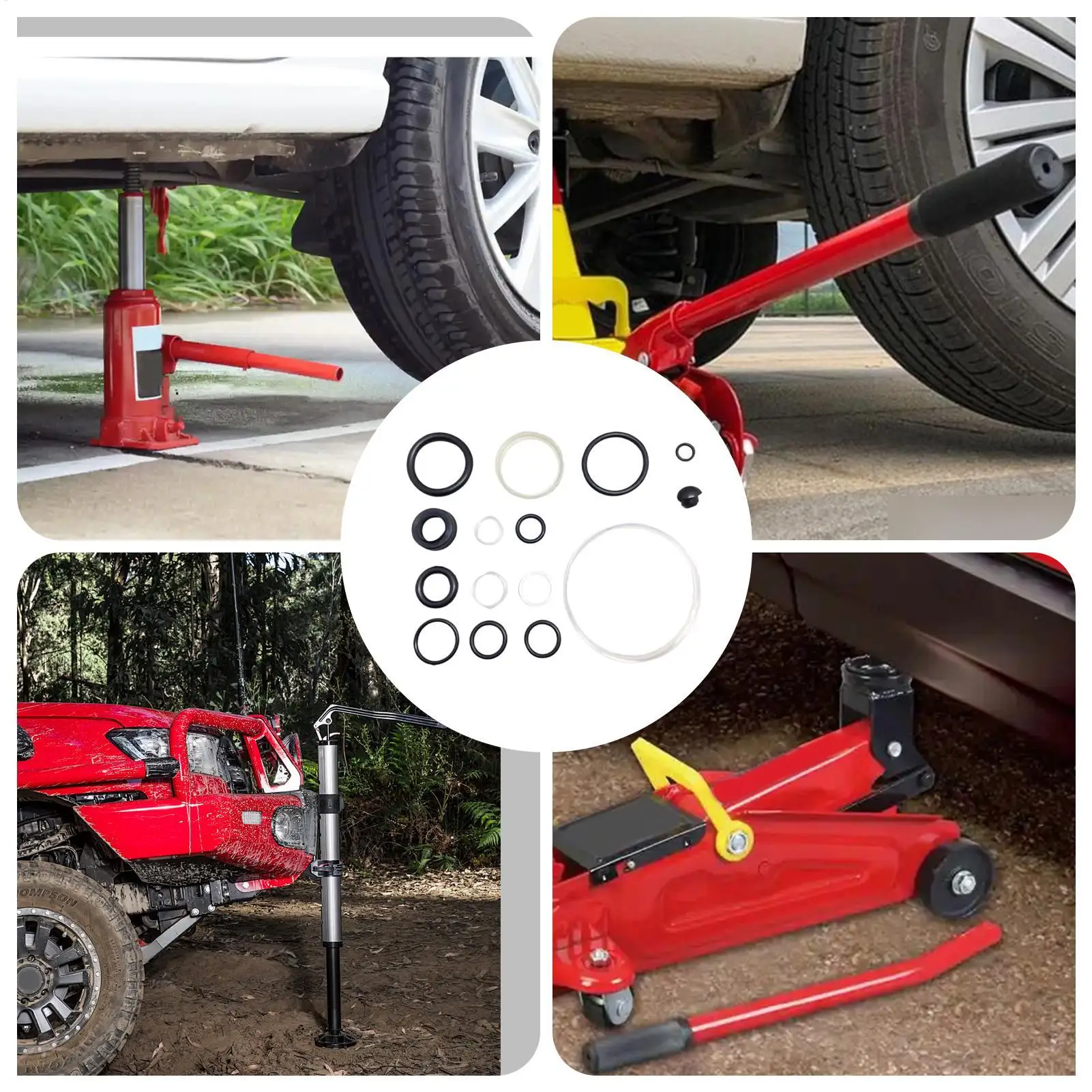 15-teiliges O-Ring-Dichtungsset für Wagenheber, Öldichtungs-Reparaturset, Öldichtungsringe, einfache Reparatur für Wagenheber-Zubehör, Autoreparatur – Detail 3