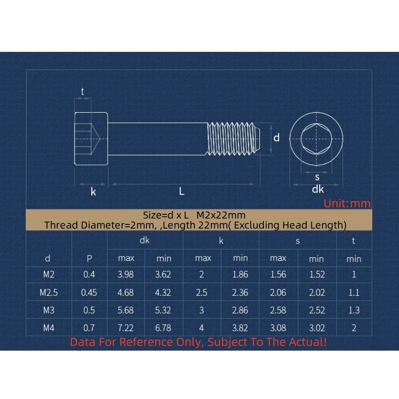 5~50pcs Black Half Thread Allen Screw M2 M2.5 M3 M4 Hexagon Hex Socket Cap Head Screw Bolt Half Thread 12.9 Grade Carbon Steel