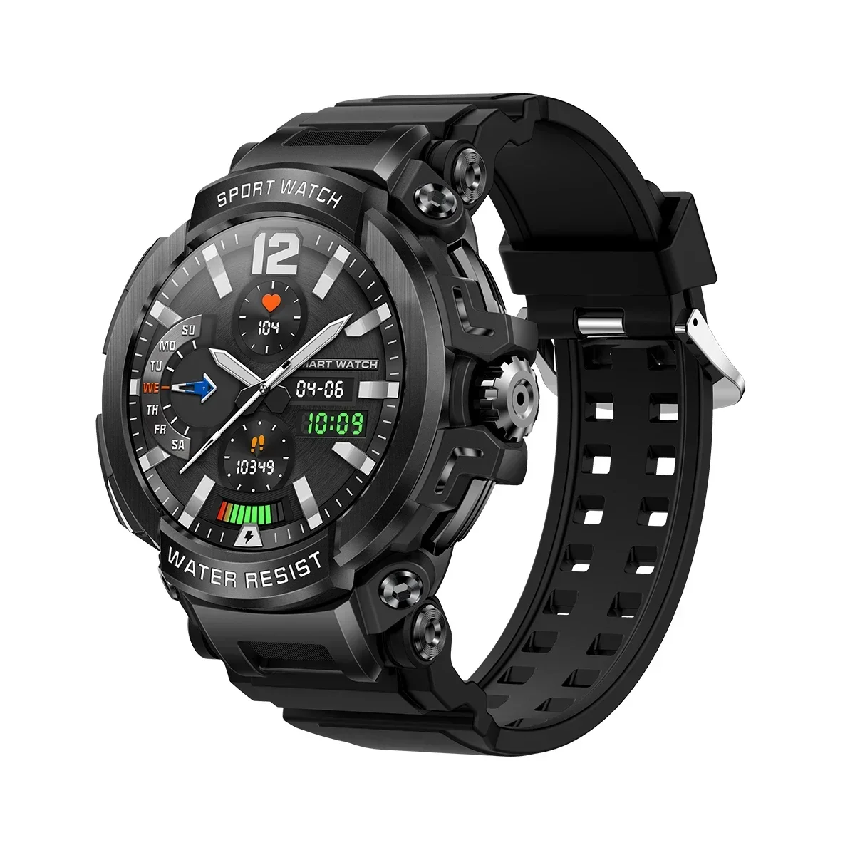 1/ 2 /3 / 4/ 5 Pieces/Lot Smochm T90 Durable Military Sports Fitness Big Round Screen 600mAh Battery Pressure Oxygen Smart Watch