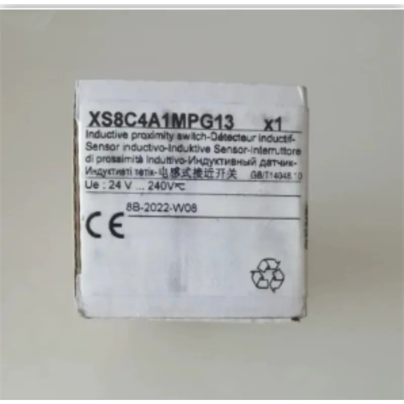 Industrial Square Inductive Proximity Sensor XS8C4A1MPG13 12-48VDC NPN NO+NC IP67 Position Detect Switch