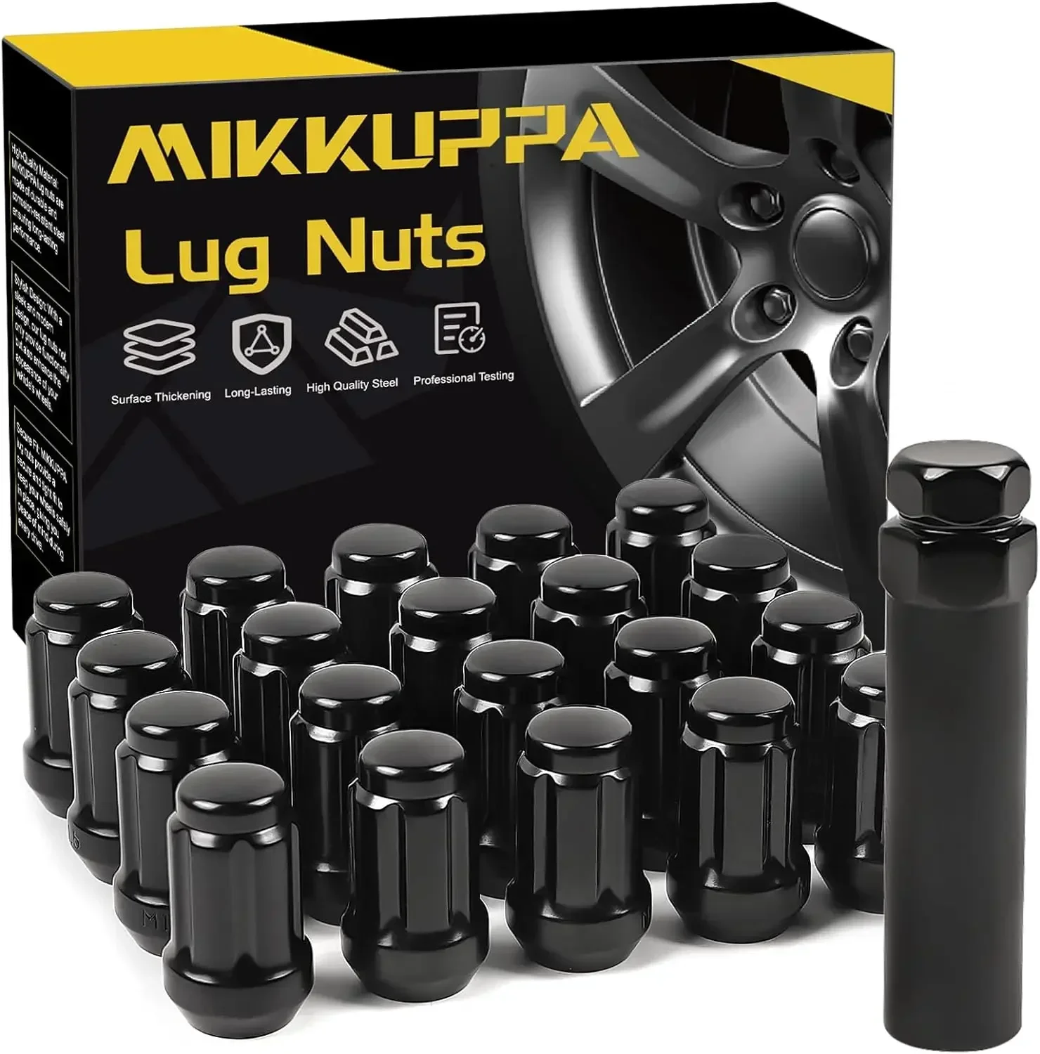 MIKKUPPA 20PCSM12x1.5 Lug Nuts - Replacement for 1994-2013 Chevy Impala, 1998-2022 Honda Accord/CRV/Civic, 2003-2008 Honda Pilot