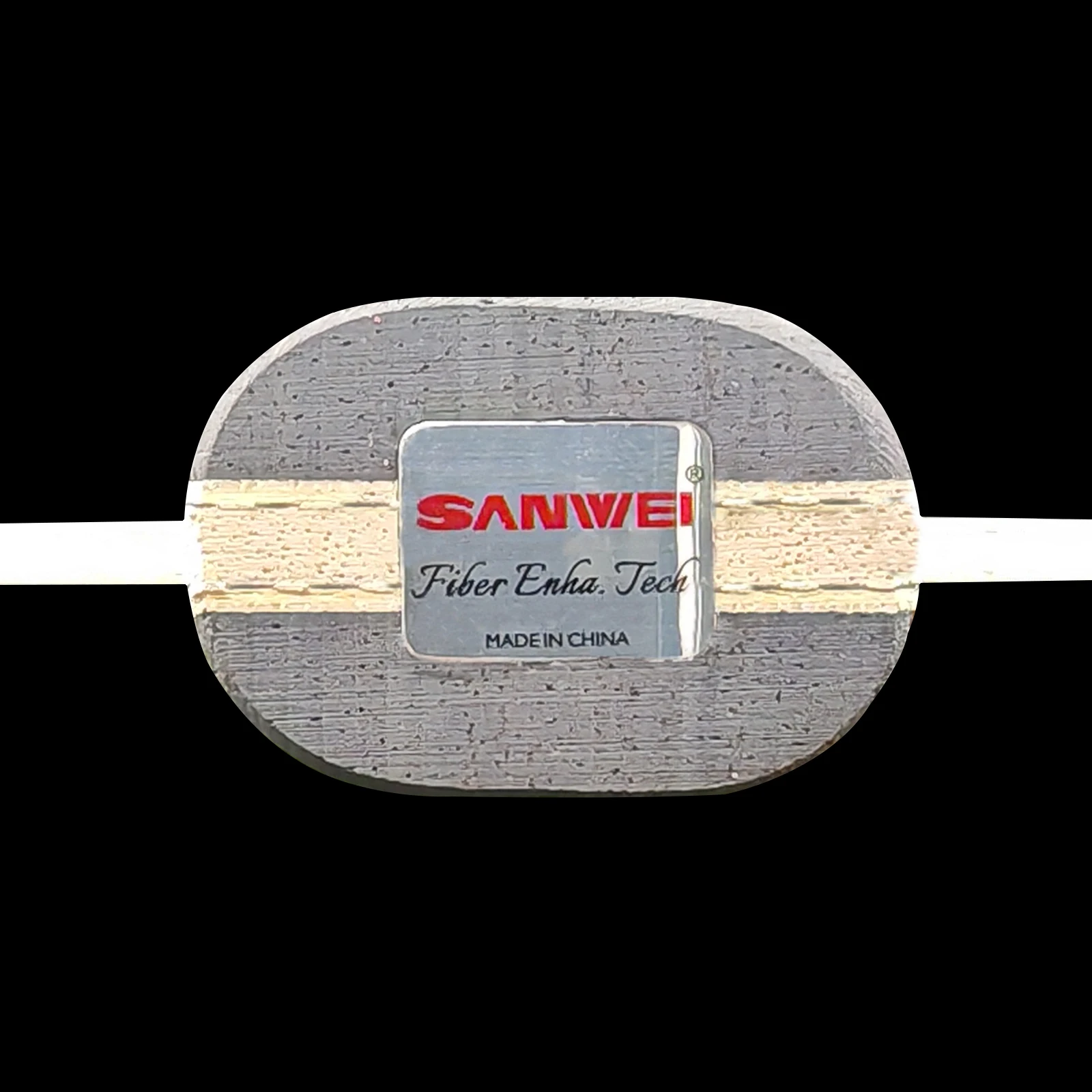 SANWEI 54 شفرة تنس الطاولة ALC باللون الأصفر الداخلي Ayous Core Ping Pong مجداف إيقاف + حلقة هجوم سريع احترافي من ألياف الكربون الداخلية