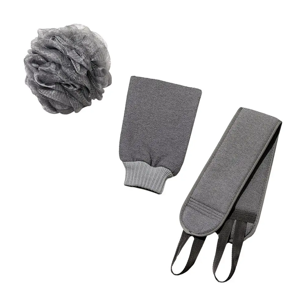 

1Set Bath Scrubbing Gloves Long Strap Back Cleaner Exfoliator Compact Lightweight Skin Smoothing Tool for Daily Use Bathroom