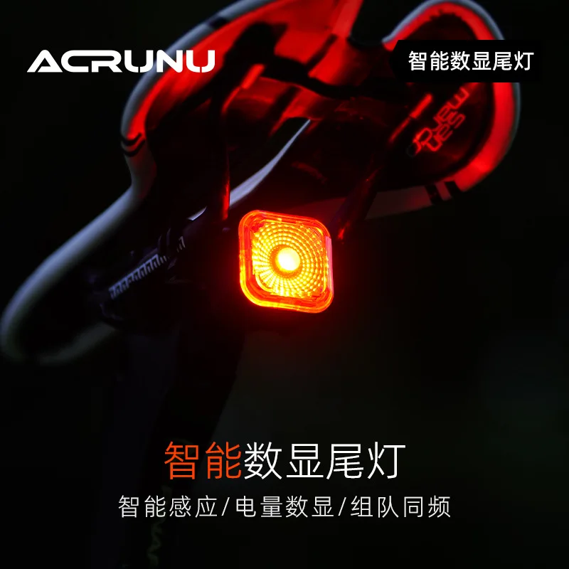 

Bicycle Tail Light, Bicycle Night Riding, Intelligent Induction Brake Light, Road Bike Riding Waterproof Warning Tail Light