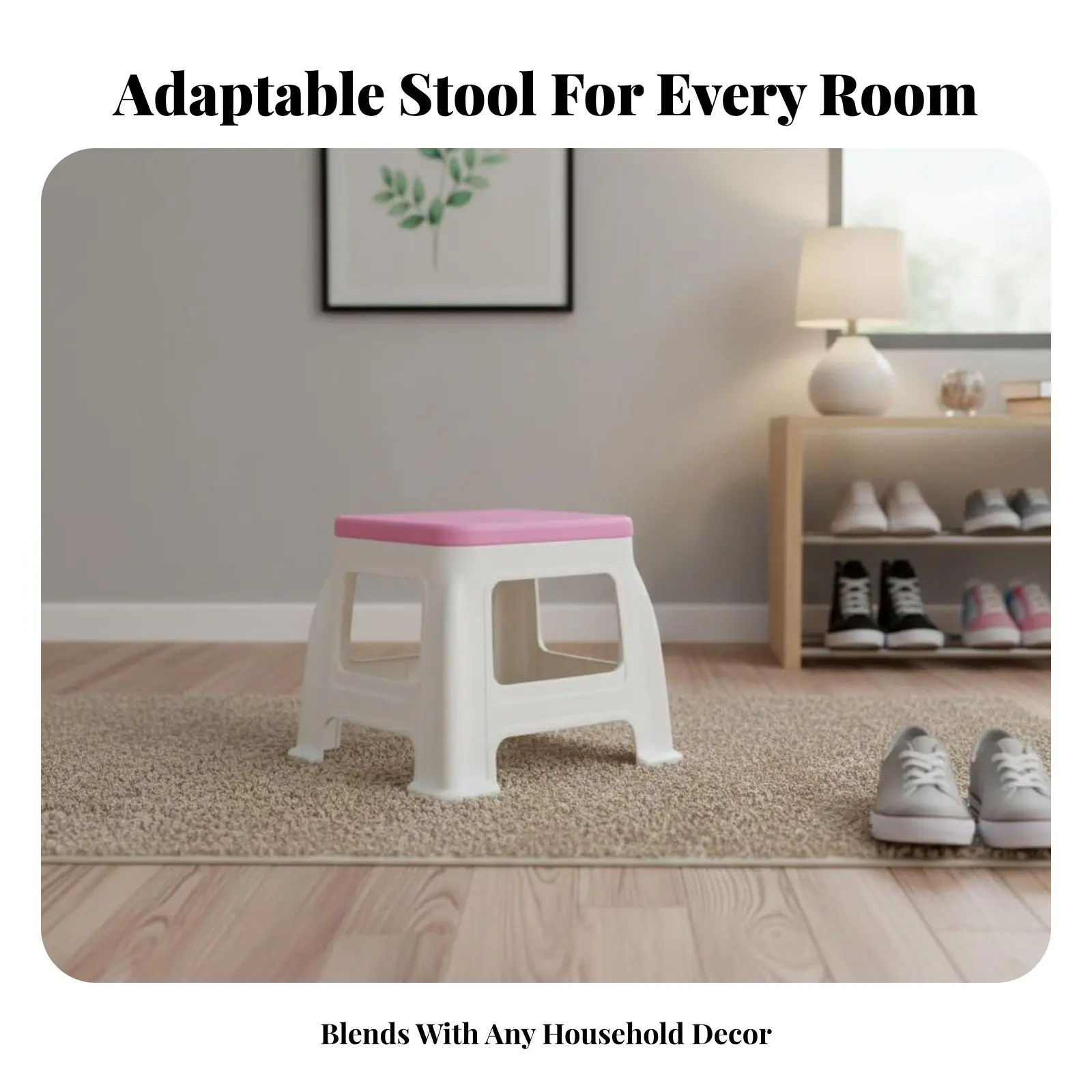 

Складной квадратный пластиковый табурет с усиленной конструкцией, мебель для дома, с нескользящими ножками, водонепроницаемый, для детей, студентов, гостиной