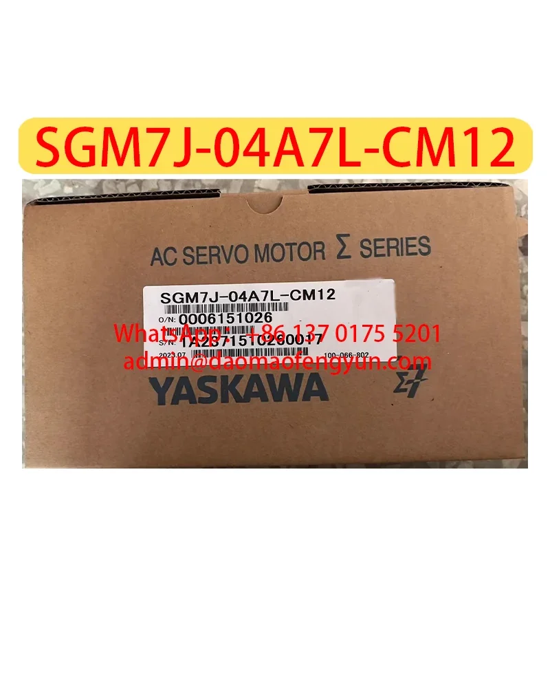 

SGM7J-04A7L-CM12 Brand New Servo Motor Original Genuine，Fast shipping SGM7J 04A7L CM12