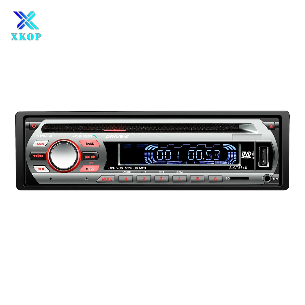 12V Car CD Player  Toca DVD VCD Car Stereo MP3 Player FM AUX BT Audio rd45  Optical Disk Player Accessories