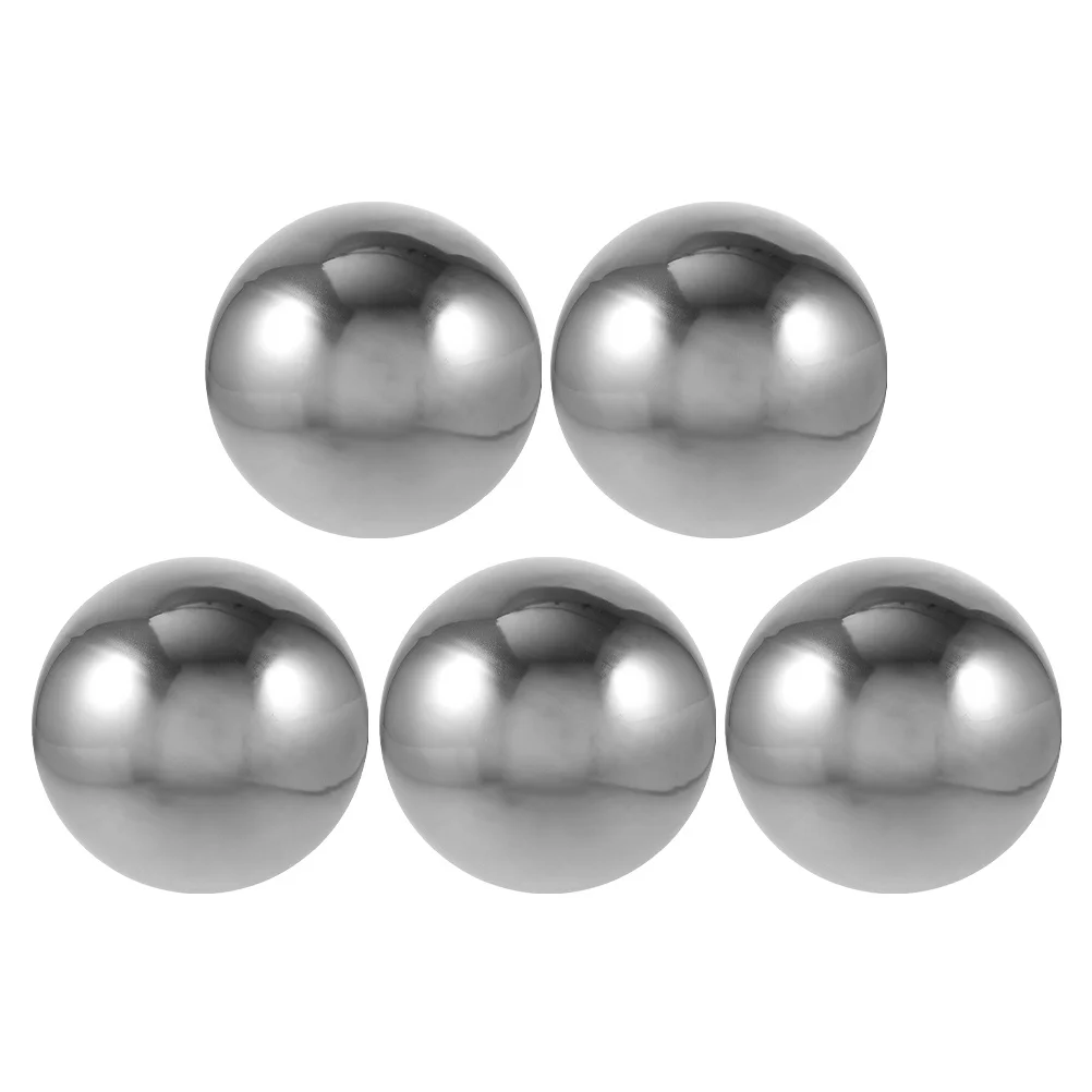 

5Pcs Stainless Steel Decorative Balls Mirror Polished Hollow Spheres for Garden Landscape Art Decor Photography Tool Outdoor
