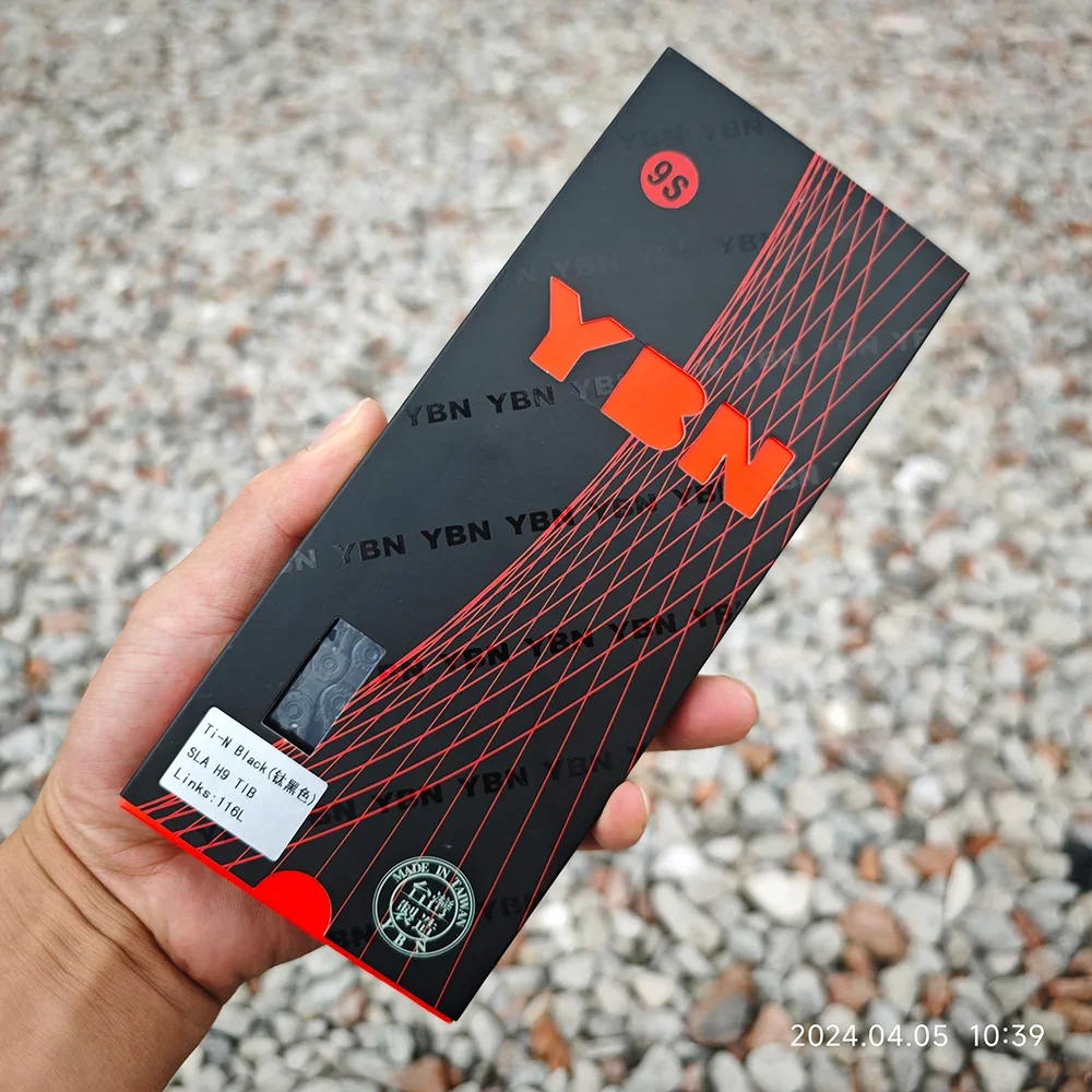 YBN Mountain Road Bicycle Ultra Light Hollow Black Chain 116/126L, Suitable for SHIMANO and SRAM Transmission Systems