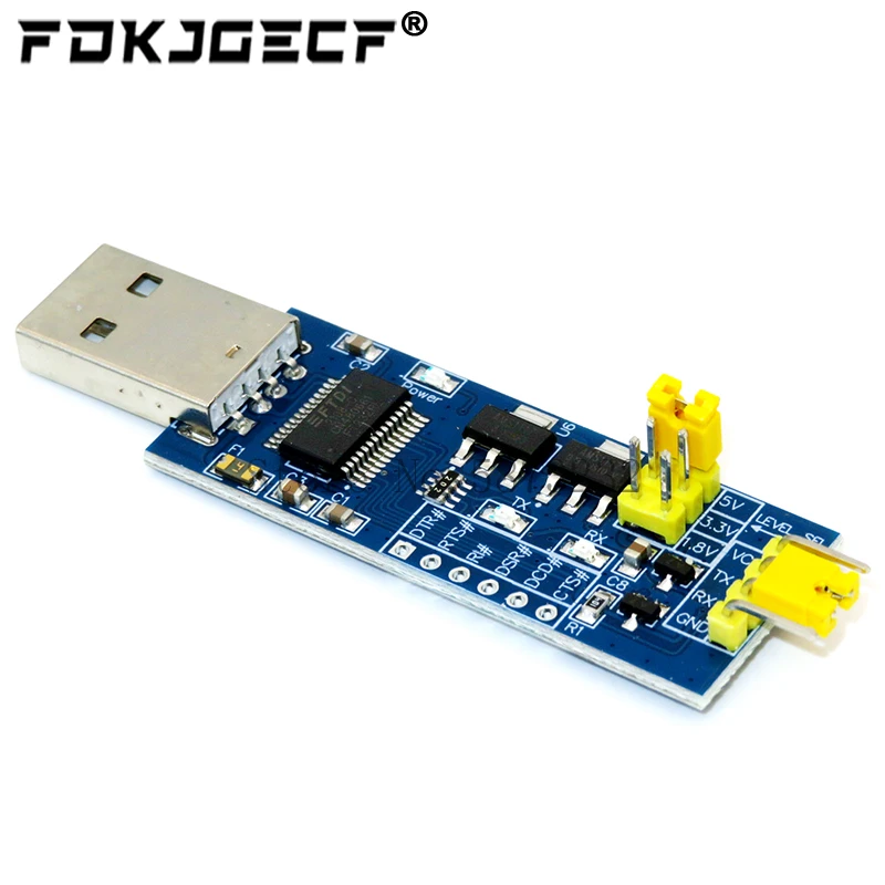 FT232RL serial port module USB to TTL serial port small board 5V 3.3V 1.8V level Download the burn line