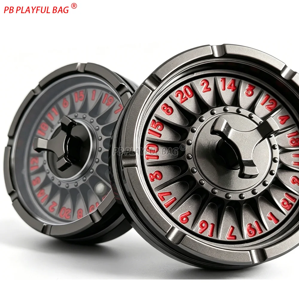 Metal EDC Spinning Wheel Decision Maker Fidget Toy Handheld Roulette Desk Stress Relief Gadget for Adults ADHD Focus TS65