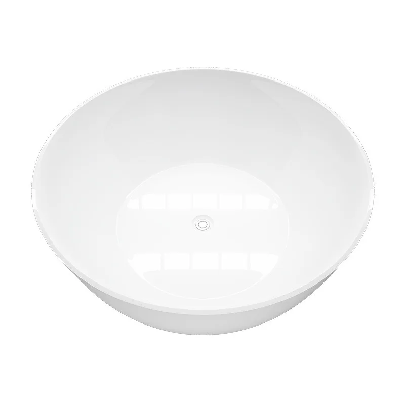 Small apartment acrylic round independent small bathtub bath tray