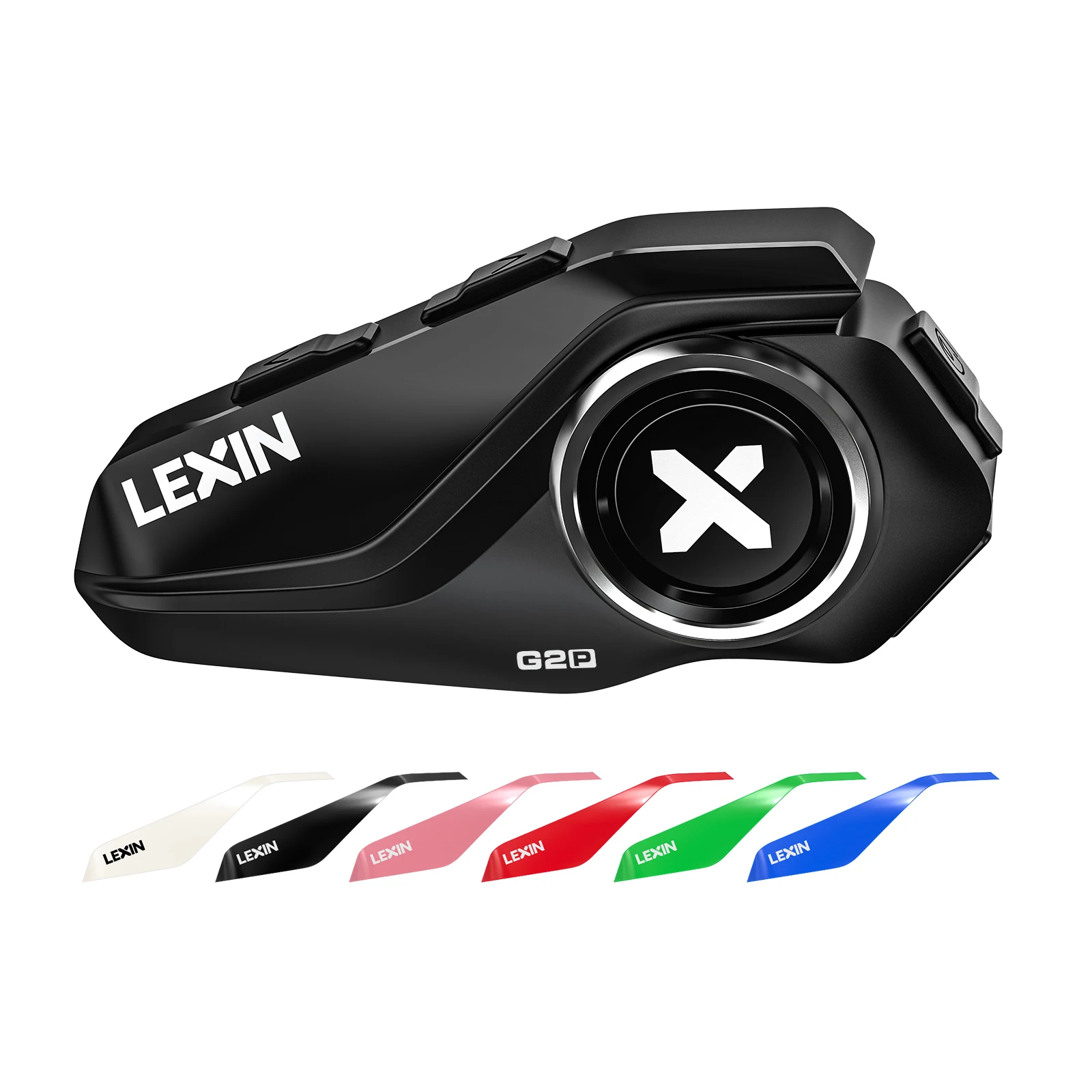 

Lexin G2 Motorcycle Blutooth Intercom Helmet Bluetooth Headsets,Handsfree Communicator Up to 6 Riders Interphone with FM Radio