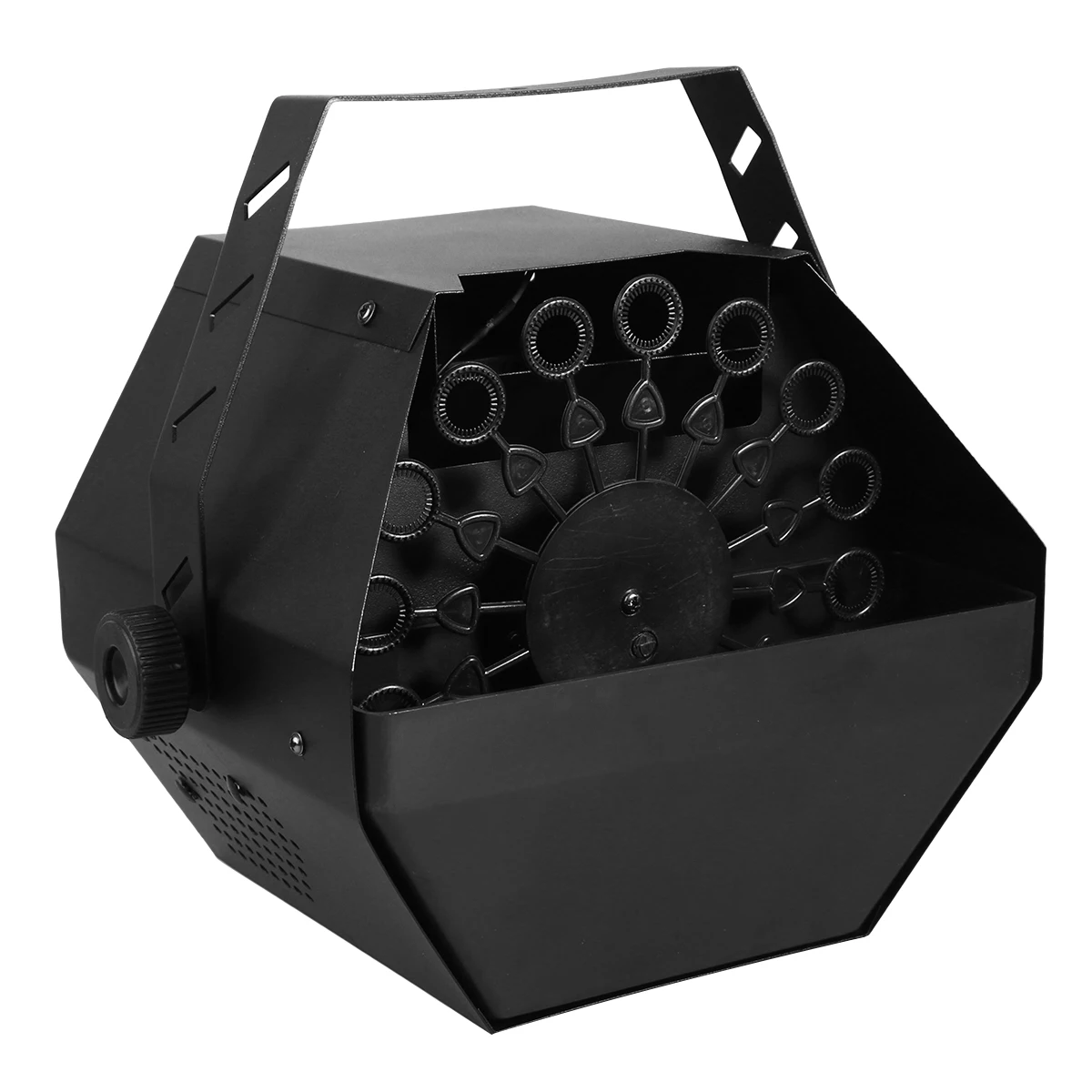 Máquina de burbujas, soplador eléctrico automático para niños, fiestas, bodas, Discos, Spa negro, portátil, ligero, de Metal, silencioso