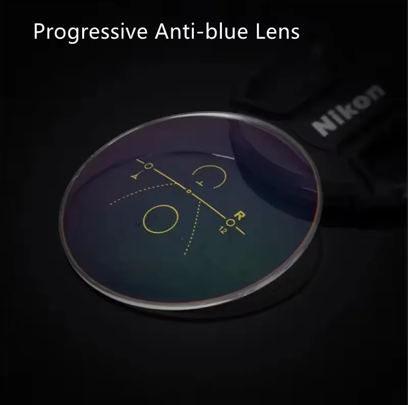 1.61 Multi-focal Photochromic Progressive Lenses for Near Prescription Optical Lens 2pcs and Far Aspherical Myopia Presbyopia