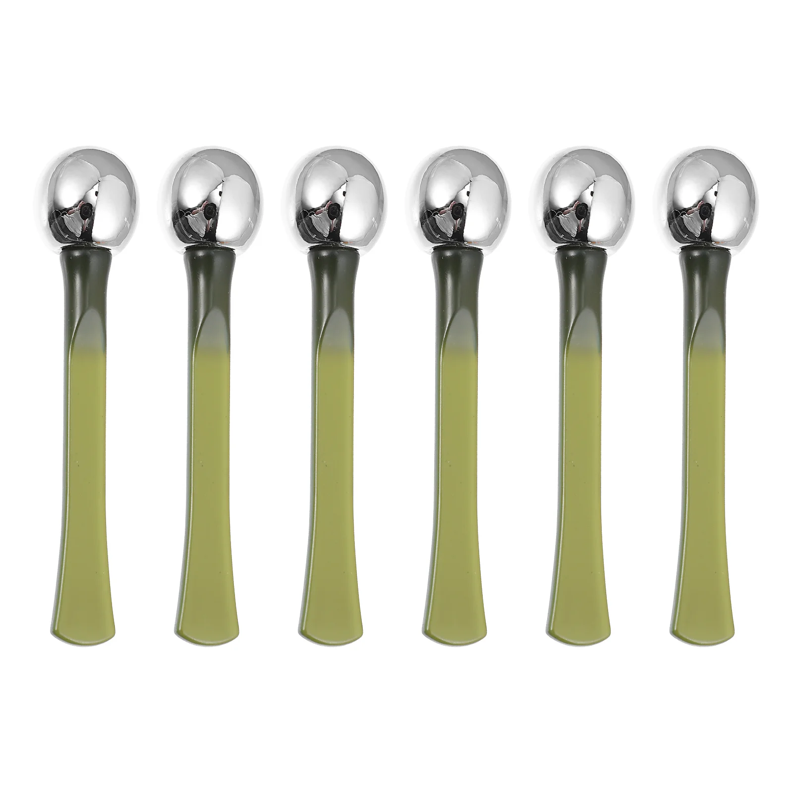 6 pezzi massaggiatore per occhi asta massaggiante crema bar occhi applicatore viso bastoncino in metallo strumenti per la cura della pelle