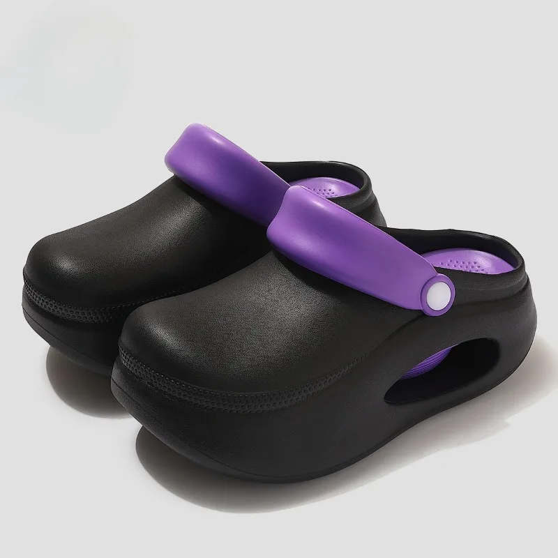 MEOD Summer Slippers for Men Driving Dual-Purpose Operating Room Baotou Clogs Soft Sole Outer Wear Home Casual Coconut Sandals