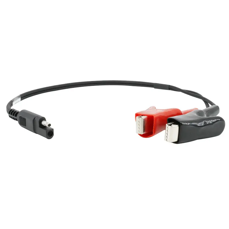 A00401 Power Battery Cable For Top-con GPS Heavy Duty Alligator Clip Wired to Female SAE 2-pin Connector