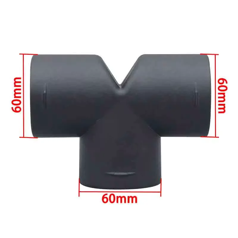 42mm/60mm/75mm Air Vent Ducting T Y L Piece Elbow Pipe Outlet Exhaust Joiner Connector For Diesel Parking Heater image 3
