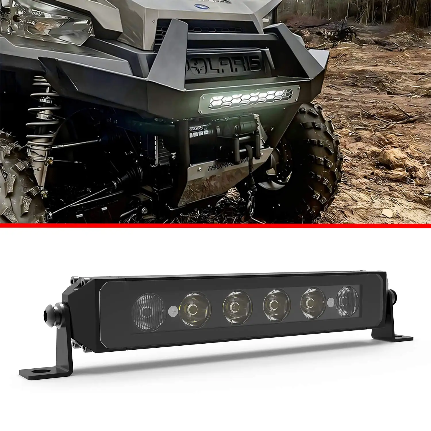 

YBYZ 8-дюймовая светодиодная панель 36 Вт, однорядные 4x4 внедорожные фары дальнего света, тонкий точечный прожектор, комбинированный противотуманный фонарь для ATV UTV 12 В 24 В